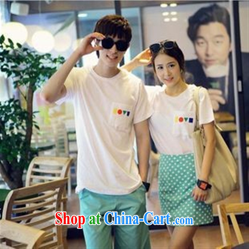 Qin Qing store for couples with single-piece price FL 380,277 white male XXL, GENYARD, shopping on the Internet