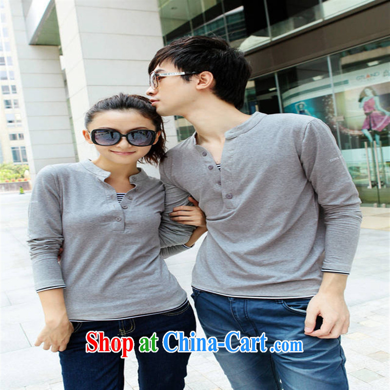 Qin Qing store couples with long-sleeved T-shirt leave two 946,686 white men XXXL, GENYARD, shopping on the Internet