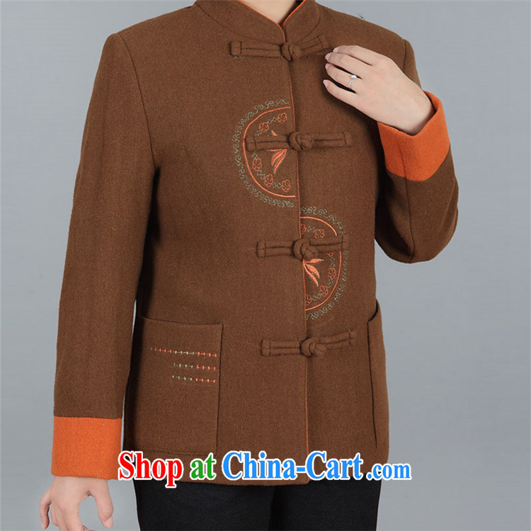 The spring, new and old in Spring and Autumn and female jacket hair? jacket clothing grandmother Chinese Tang with brown 3 XL pictures, price, brand platters! Elections are good character, the national distribution, so why buy now enjoy more preferential! Health
