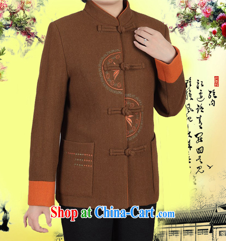 The chestnut mouse, Chinese elderly in new female Chinese female T-shirt mom with spring loaded long-sleeved jacket coat wine red XXXL pictures, price, brand platters! Elections are good character, the national distribution, so why buy now enjoy more preferential! Health
