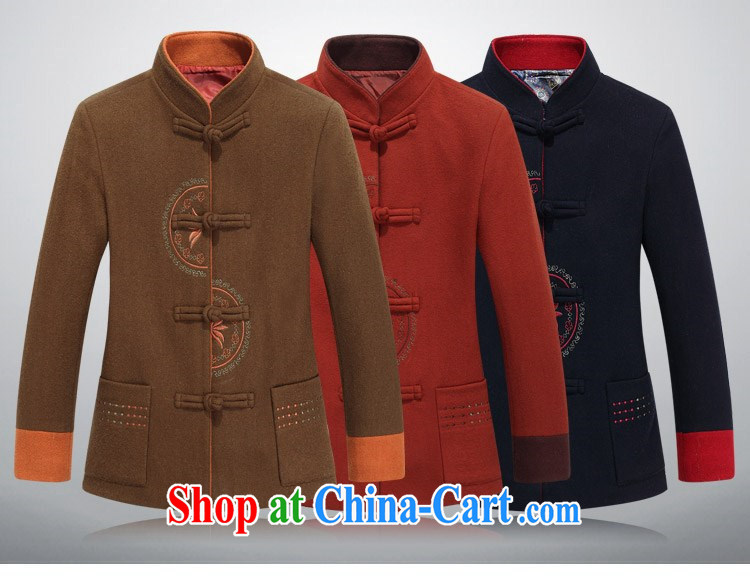 The chestnut mouse, Chinese elderly in new female Chinese female T-shirt mom with spring loaded long-sleeved jacket coat wine red XXXL pictures, price, brand platters! Elections are good character, the national distribution, so why buy now enjoy more preferential! Health