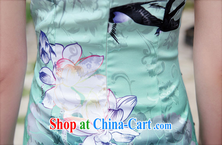 Sung Yang 2015 new summer and fall with a short-sleeved personalized buckle fashion, for fine embroidery stamp Lotus Old China wind retro blue flowers XXL pictures, price, brand platters! Elections are good character, the national distribution, so why buy now enjoy more preferential! Health
