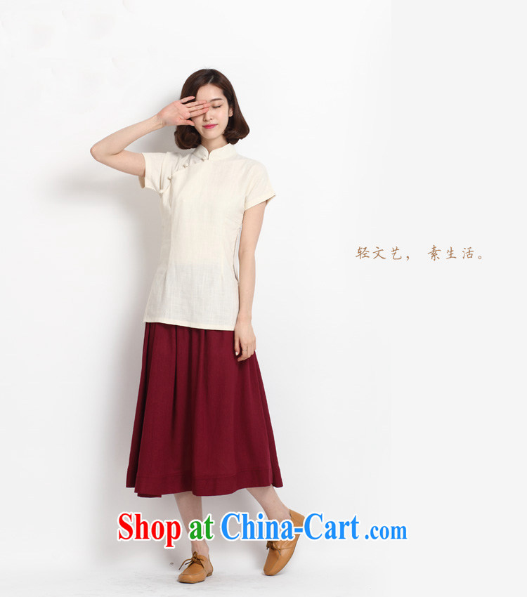 The TSU defense (Azouari) 2015 spring and summer, new Chinese Republic of the female, service improvement, short-sleeved cotton the cheongsam shirt white XL pictures, price, brand platters! Elections are good character, the national distribution, so why buy now enjoy more preferential! Health
