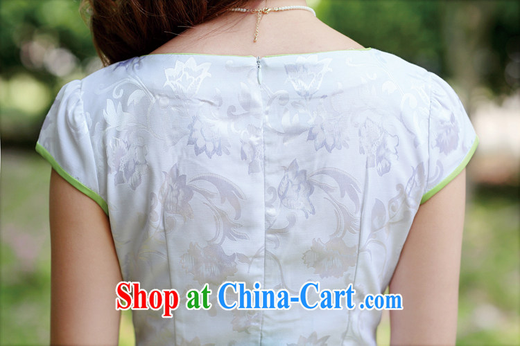 Sung Yang UUIT/TAPP 2015 new summer party for cultivating half sleeve fine embroidered Chinese wind cheongsam stylish dresses Green lotus XXL pictures, price, brand platters! Elections are good character, the national distribution, so why buy now enjoy more preferential! Health