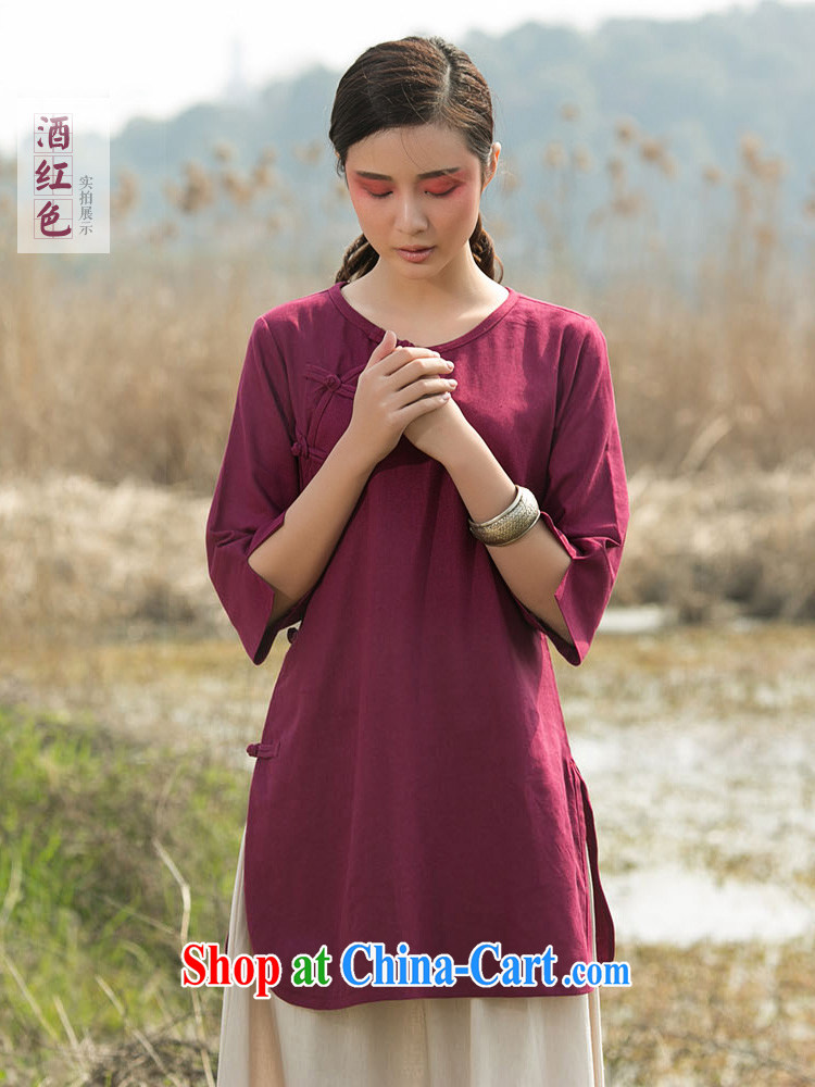 The TSU defense (Azouari) original Chinese T-shirt-tie cotton the cheongsam coat cardigan retreat robe Tea Service linen comfortable cream L pictures, price, brand platters! Elections are good character, the national distribution, so why buy now enjoy more preferential! Health
