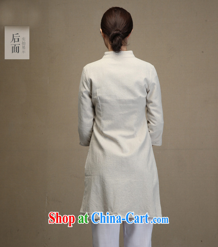 The TSU defense (Azouari) jacket female spring, Chinese retro clothing and linens and comfortable women, long, the Netherlands 5 the cuff ladies the gray L pictures, price, brand platters! Elections are good character, the national distribution, so why buy now enjoy more preferential! Health