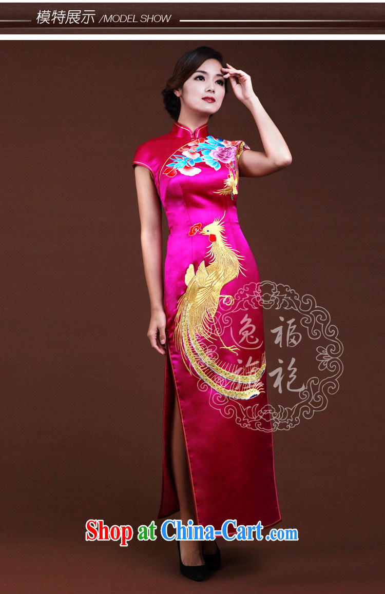 once and for all, the Phoenix embroidery cheongsam dress retro spring Chinese dinner dress uniform toast bridal dresses, long the red tailored 25 Day Shipping pictures, price, brand platters! Elections are good character, the national distribution, so why buy now enjoy more preferential! Health