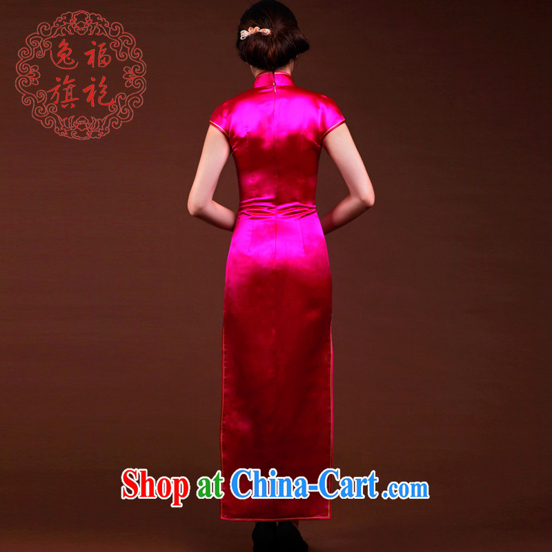once and for all, the Phoenix embroidery cheongsam dress retro-chun Chinese dinner dress uniform toast bridal dresses, long the red tailored 25-day shipment, once and for all, (EFU), online shopping