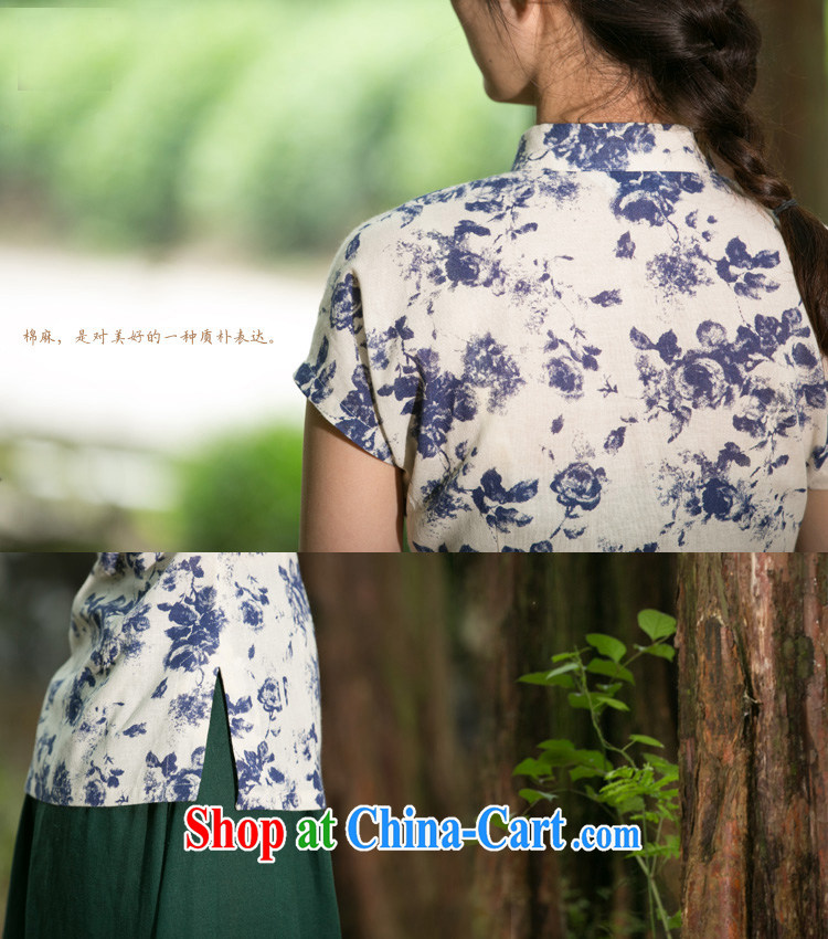 The TSU defense (Azouari) retro spring and summer cotton Ma Chinese qipao collared T-shirt beauty China wind improved cheongsam shirt tea serve stamp XL pictures, price, brand platters! Elections are good character, the national distribution, so why buy now enjoy more preferential! Health