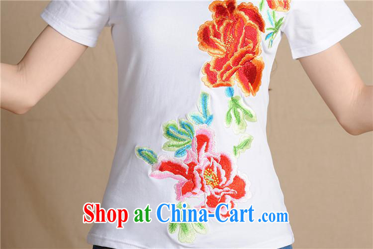 9201 EX sources source ethnic wind women 2015 New Beauty embroidered short sleeves with 100 ground T pension white 2XL pictures, price, brand platters! Elections are good character, the national distribution, so why buy now enjoy more preferential! Health