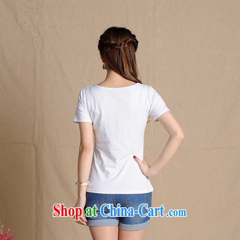 9201 EX sources source ethnic wind women 2015 New Beauty embroidered short sleeves round neck 100 ground T pension white 2XL, health concerns (Rvie .), and, shopping on the Internet