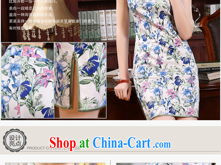 The pro-am 2015 as soon as possible new dresses and cultivating retro the forklift truck improved stylish short, short-sleeved cheongsam dress suit 2 XL - waist 80 CM pictures, price, brand platters! Elections are good character, the national distribution, so why buy now enjoy more preferential! Health