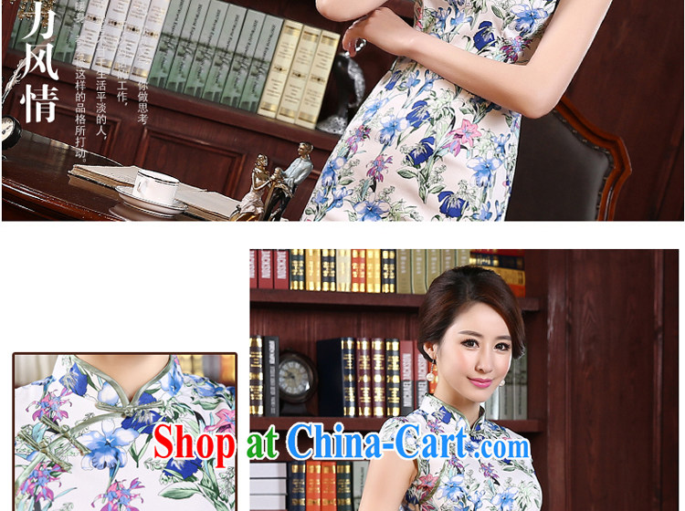 The pro-am 2015 as soon as possible new dresses and cultivating retro the forklift truck improved stylish short, short-sleeved cheongsam dress suit 2 XL - waist 80 CM pictures, price, brand platters! Elections are good character, the national distribution, so why buy now enjoy more preferential! Health