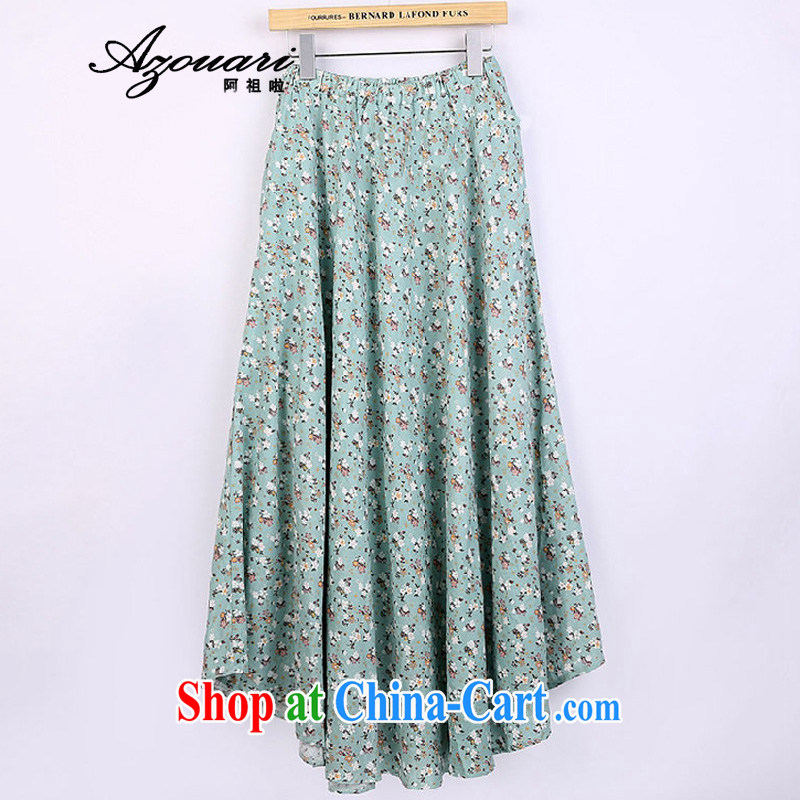 The TSU defense (Azouari) spring and summer cotton the body as well as large and comfortable cotton the skirt and elegant, long, literature and art student body skirt pink are code skirts long 85, Cho's (AZOUARI), online shopping