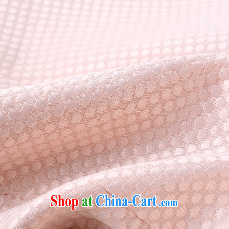 once and for all and fatally jealous Xiang new long-sleeved jacket spring and summer 2015 National wind jacket, Ms. Chinese commuter T-shirt pink XL, fatally jealous once and for all, and, on-line shopping