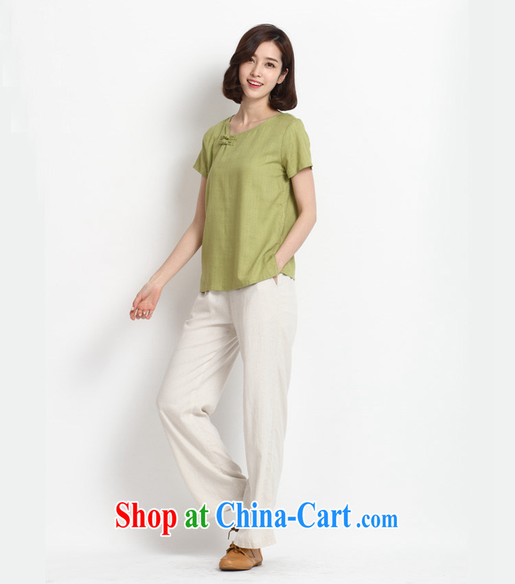 The defense (Azouari) original spring, a short-sleeved-tie outfit T-shirt retro tea serve girls cotton the literary half sleeve Qiu Xiang green L pictures, price, brand platters! Elections are good character, the national distribution, so why buy now enjoy more preferential! Health