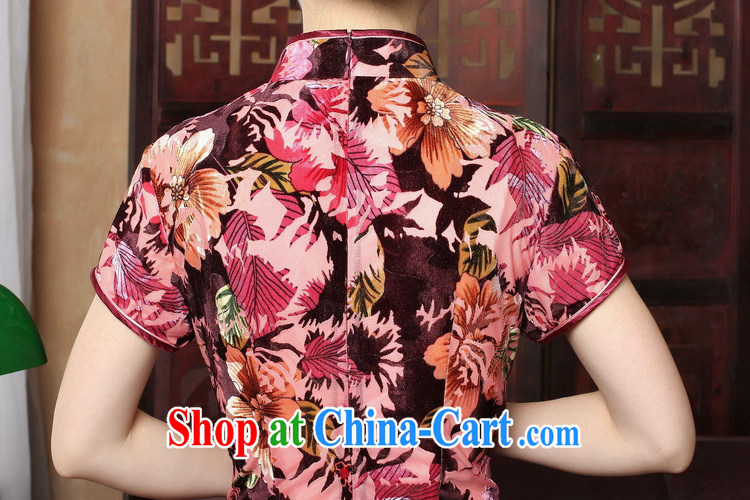 spend the summer new dress dresses retro, for cultivating cheongsam dress velvet dress short-sleeve improved qipao child take 2 XL pictures, price, brand platters! Elections are good character, the national distribution, so why buy now enjoy more preferential! Health