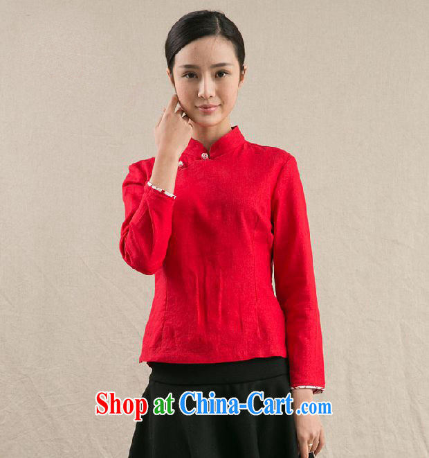 The TSU defense (Azouari, cotton, the comfortable female Chinese 7 cuff shirt cheongsam Chinese Tea T-shirt with girl brides red M pictures, price, brand platters! Elections are good character, the national distribution, so why buy now enjoy more preferential! Health