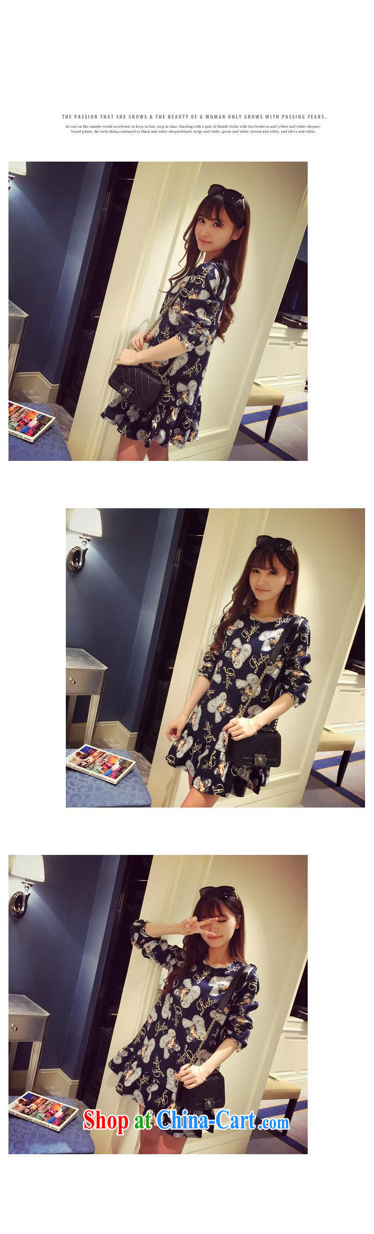 Ya-ting store spring 2015 pregnant women with new Korean cartoon stamp flouncing pregnant women long-sleeved dresses Map Color XL pictures, price, brand platters! Elections are good character, the national distribution, so why buy now enjoy more preferential! Health