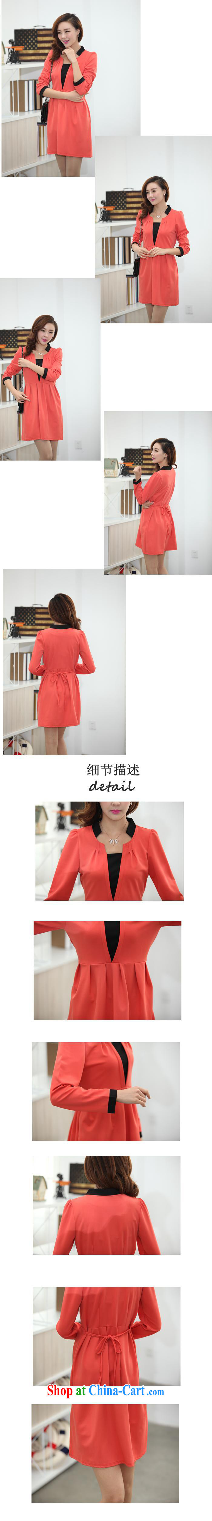Ya-ting store pregnant women with autumn and the new dress personalized V collar loose pregnant women dress orange XL pictures, price, brand platters! Elections are good character, the national distribution, so why buy now enjoy more preferential! Health