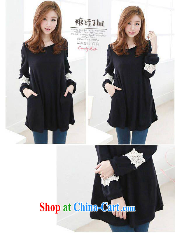 Ya-ting store pregnant women with Korean fashion autumn new long-sleeved maternity dresses and stylish T-shirt dark blue XL pictures, price, brand platters! Elections are good character, the national distribution, so why buy now enjoy more preferential! Health