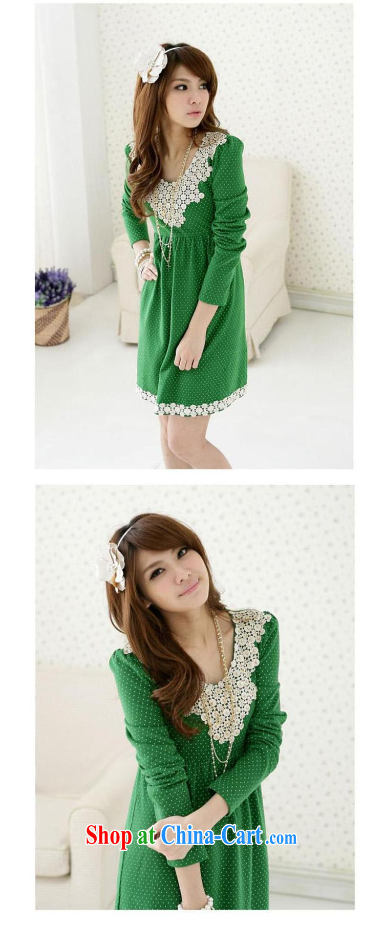 Ya-ting store pregnant women with Korean spring new pregnant women dress dot nails Pearl pregnant women pregnant women T-shirt skirt Solid Green XL pictures, price, brand platters! Elections are good character, the national distribution, so why buy now enjoy more preferential! Health