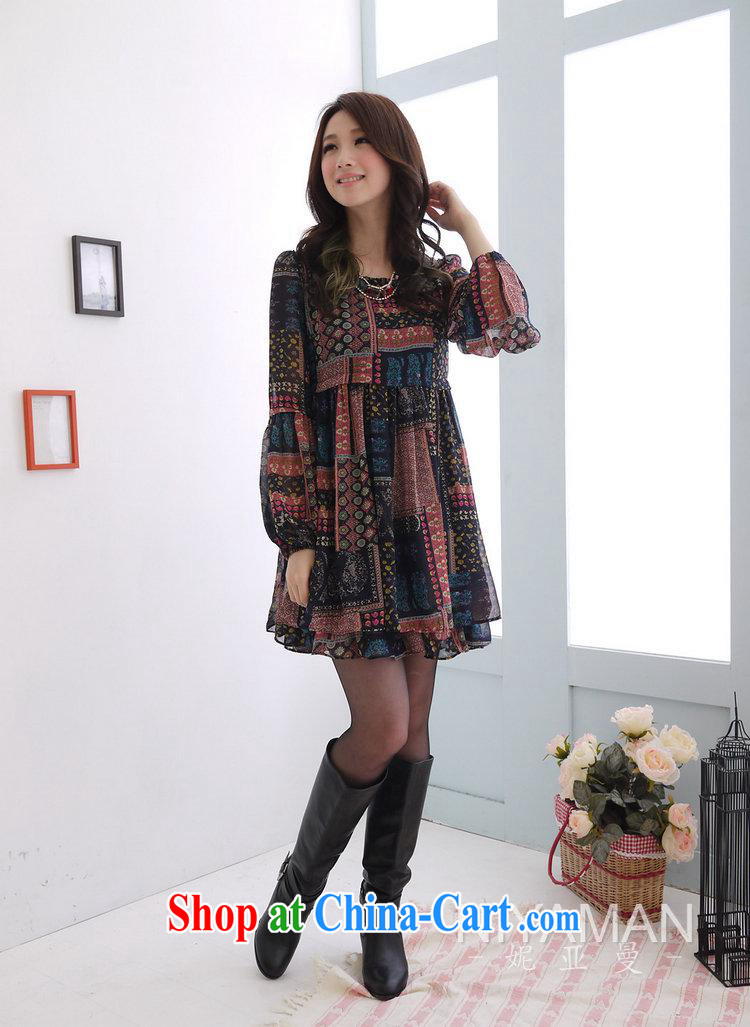 Ya-ting store pregnant with spring loaded new retro style floral long-sleeved solid skirt pregnant snow woven dresses orange XL pictures, price, brand platters! Elections are good character, the national distribution, so why buy now enjoy more preferential! Health