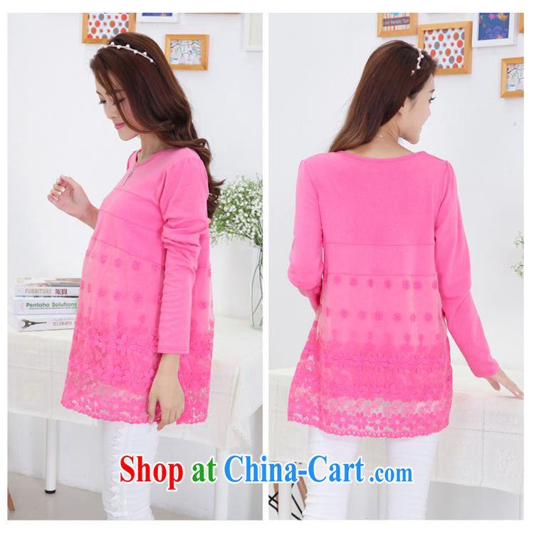 Ya-ting store pregnant women with Korean fashion Autumn with new round-collar lace skirt pregnant women pregnant women long-sleeved dresses watermelon red XL pictures, price, brand platters! Elections are good character, the national distribution, so why buy now enjoy more preferential! Health