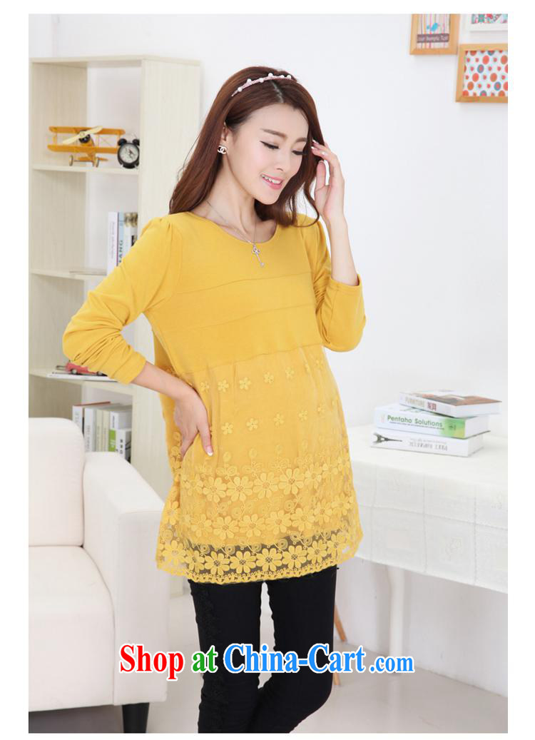 Ya-ting store pregnant women with Korean fashion Autumn with new round-collar lace skirt pregnant women pregnant women long-sleeved dresses watermelon red XL pictures, price, brand platters! Elections are good character, the national distribution, so why buy now enjoy more preferential! Health