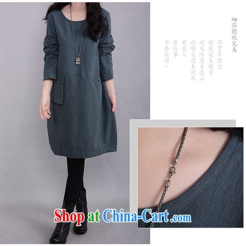Ya-ting store pregnant women with autumn and the New Korean women with large, fearless young man arts very casual long-sleeved pregnant women dresses wine red XXL, blue rain bow, and shopping on the Internet