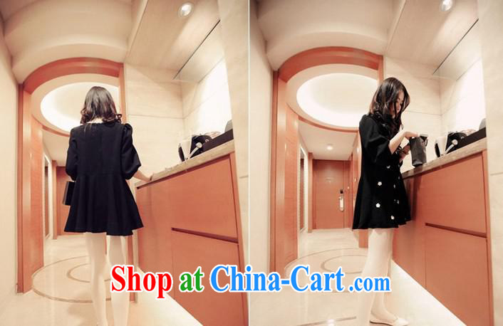 Ya-ting store pregnant women with Korean autumn with new graphics thin bubble cuff pregnant women dress black L pictures, price, brand platters! Elections are good character, the national distribution, so why buy now enjoy more preferential! Health