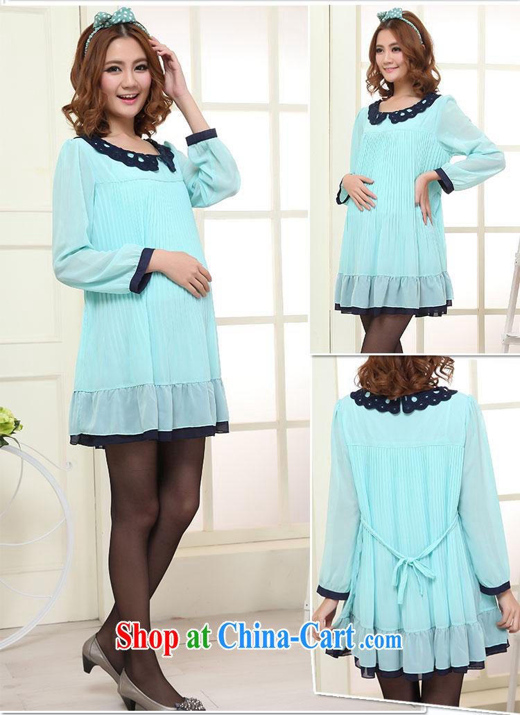 Ya-ting store pregnant women with spring loaded new Korean fashion lace collar loose snow woven long-sleeved maternity dress pink are code pictures, price, brand platters! Elections are good character, the national distribution, so why buy now enjoy more preferential! Health