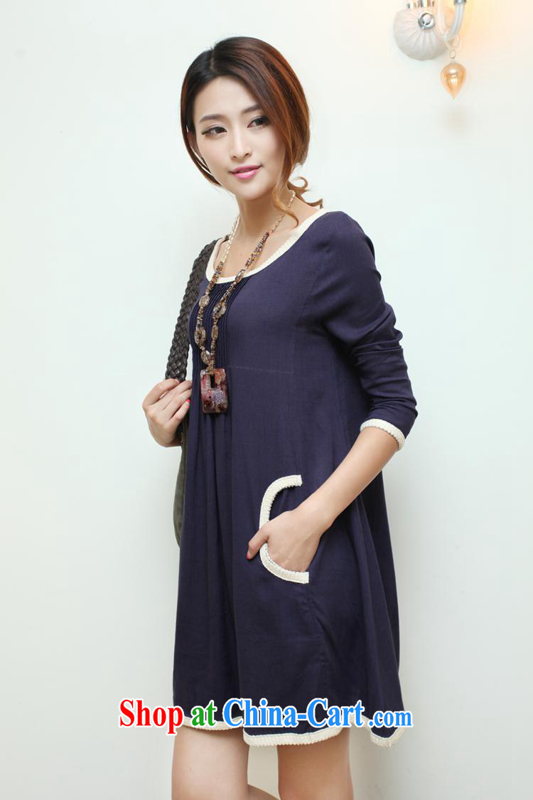 Ya-ting pregnant women who store the Korean version of the new, fresh and large, loose the long-sleeved cotton Ma pregnant women dress blue denim XL pictures, price, brand platters! Elections are good character, the national distribution, so why buy now enjoy more preferential! Health
