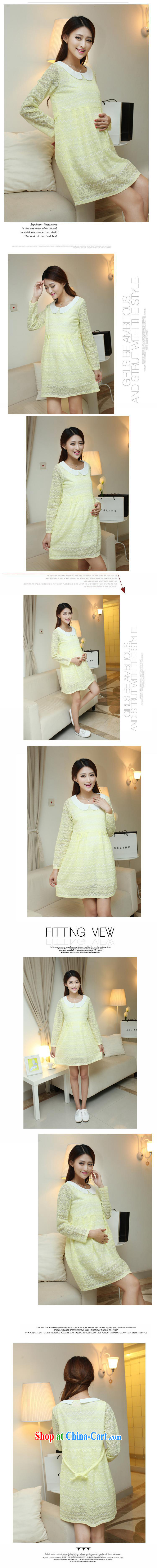 Ya-ting store pregnant women with Korean fashion Autumn with new long-sleeved maternity dress lace dress light green XL pictures, price, brand platters! Elections are good character, the national distribution, so why buy now enjoy more preferential! Health