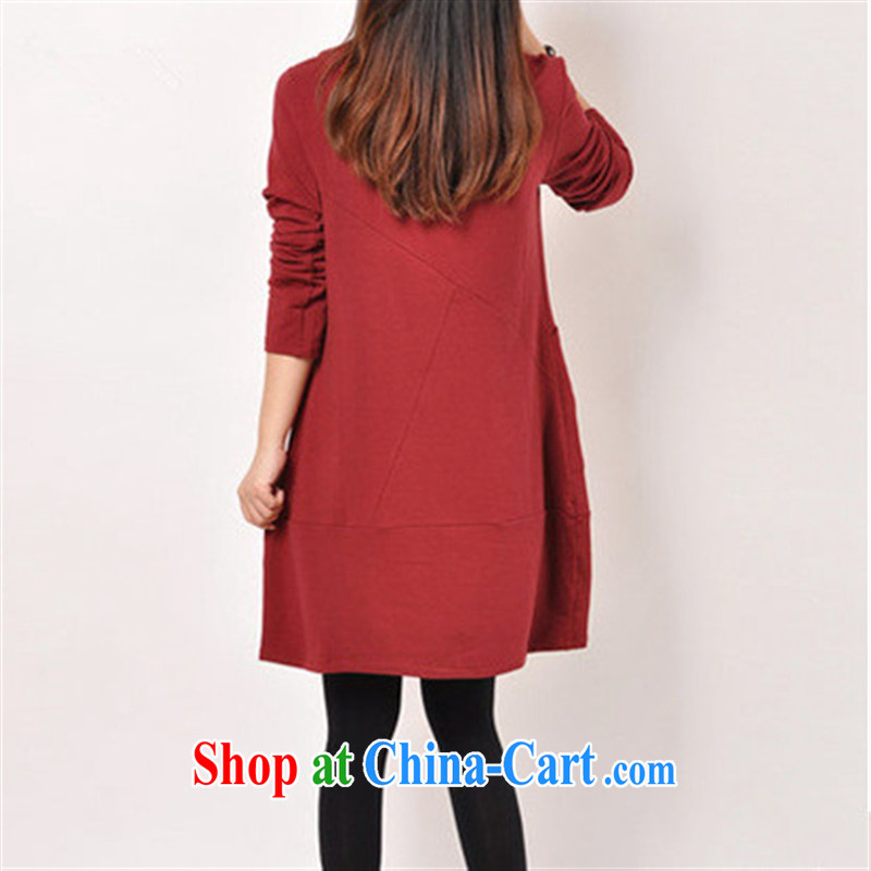Ya-ting store pregnant women with autumn and the New Korean women with large, fearless young man thick MM long-sleeved maternity dress yellow XXL, blue rain bow, and shopping on the Internet