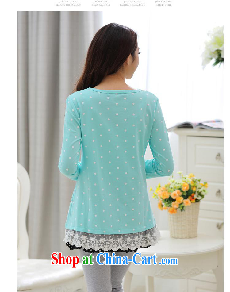 Ya-ting store 2015 pregnant women with spring loaded New Wave point stamp lace, with pregnant women dress pregnant women T-shirt light gray XL pictures, price, brand platters! Elections are good character, the national distribution, so why buy now enjoy more preferential! Health