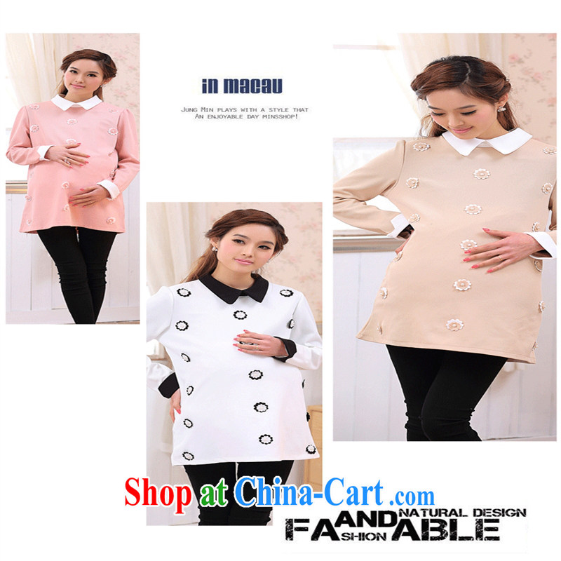 Ya-ting store pregnant women with stylish new autumn and replace the Code women long-sleeved the take over for pregnant women dress apricot XL, blue rain bow, and shopping on the Internet