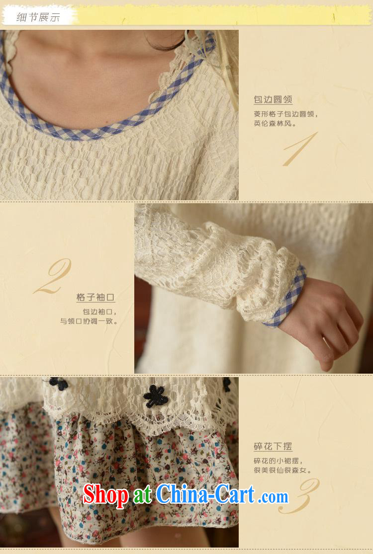 Ya-ting store spring 2015 pregnant women with stylish Korean lace long-sleeved maternity dress light apricot XXL pictures, price, brand platters! Elections are good character, the national distribution, so why buy now enjoy more preferential! Health