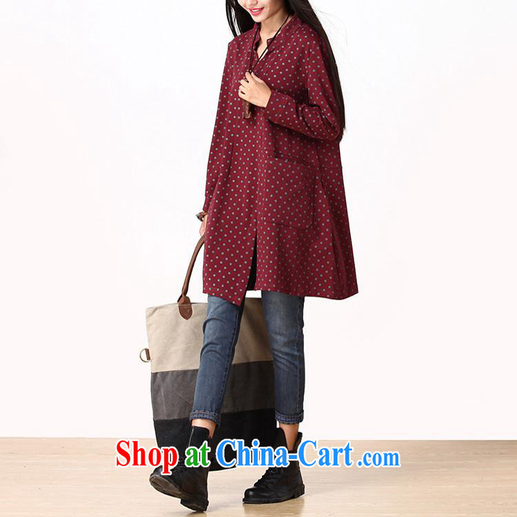 Ya-ting store pregnant women with new Korean version loose long-sleeved stylish wave point spelling pregnant women have dresses wine red XL pictures, price, brand platters! Elections are good character, the national distribution, so why buy now enjoy more preferential! Health