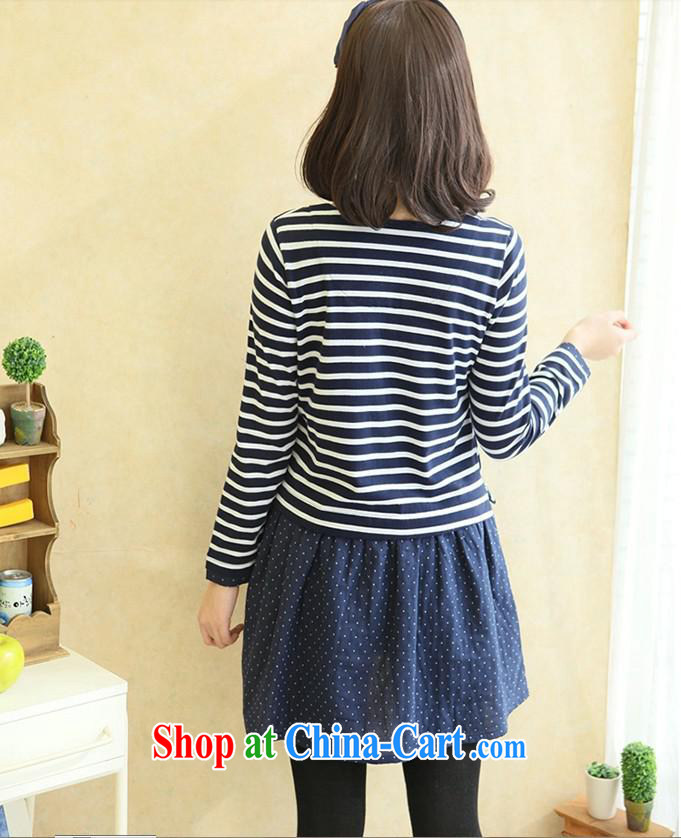 Ya-ting store pregnant women with Korean version of the new, Spring Loaded stylish pregnant women as well as long-sleeved striped pregnant women dress blue XL pictures, price, brand platters! Elections are good character, the national distribution, so why buy now enjoy more preferential! Health