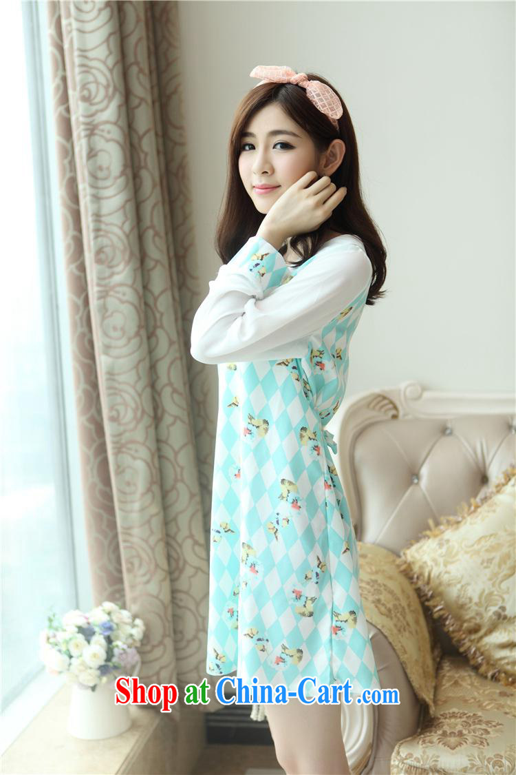 Ya-ting store pregnant women with stylish Korean autumn pregnant women T-shirt snow woven long-sleeved maternity dress blue XL pictures, price, brand platters! Elections are good character, the national distribution, so why buy now enjoy more preferential! Health