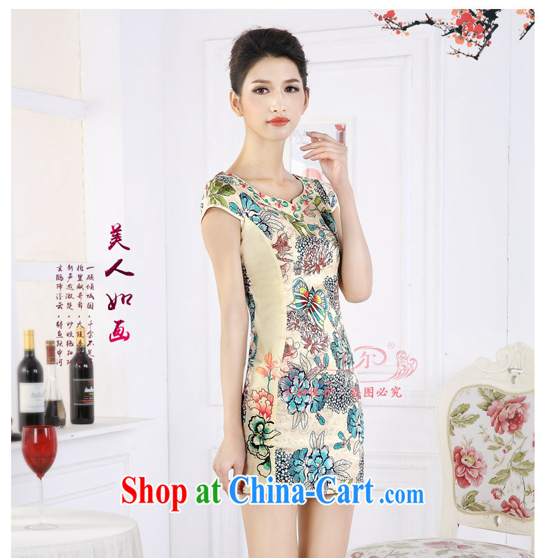And in spring 2015 the new short cheongsam dress girls retro stamp improved embroidery flower girl dresses daily green M pictures, price, brand platters! Elections are good character, the national distribution, so why buy now enjoy more preferential! Health