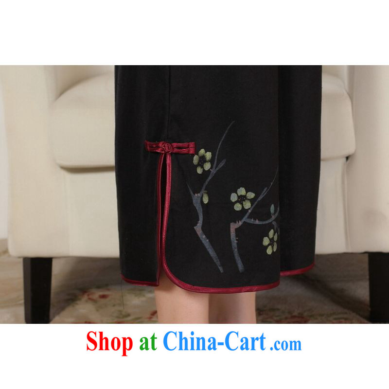 And Jing Ge Ms. pants summer costumes Han-wide legged pants Ethnic Wind girls pants black M, Jing Ge, shopping on the Internet