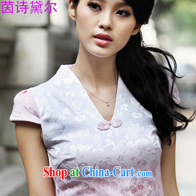 Athena Chu, Ms Elsie Leung, Diana dresses Ethnic Wind girls dresses 2015 spring new long-sleeved skirt Korean version of the greater, stylish beauty skirt lace retro 6921 pink S, Yan poetry jorney, shopping on the Internet