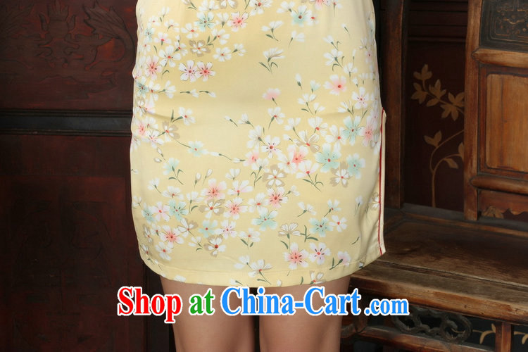 spend the summer with new female temperament Chinese qipao Chinese graphics thin beauty is hard, for stamp duty and elegant short cheongsam as shown color L pictures, price, brand platters! Elections are good character, the national distribution, so why buy now enjoy more preferential! Health