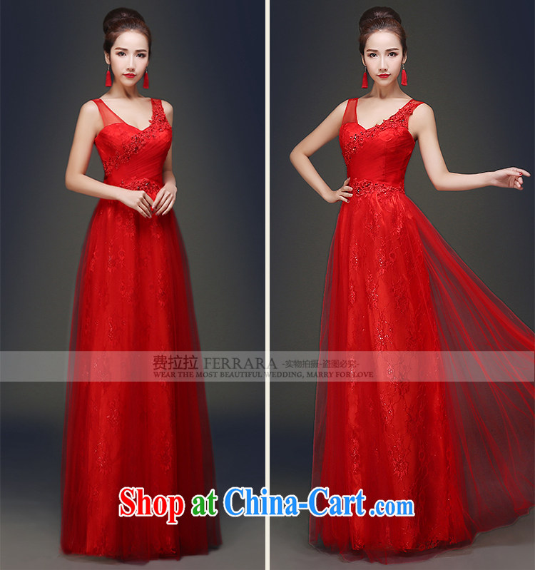 Ferrara 2015 spring and summer new dual-shoulder sexy V toast for serving light dresses red S pictures, price, brand platters! Elections are good character, the national distribution, so why buy now enjoy more preferential! Health