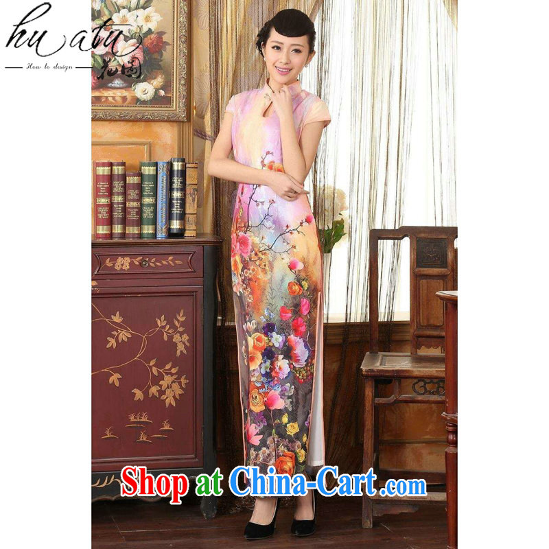 spend the summer new dress cheongsam Chinese improved, territorial waters drop short-sleeved cultivating long double long cheongsam dress 8 toner XL, spend, and, shopping on the Internet
