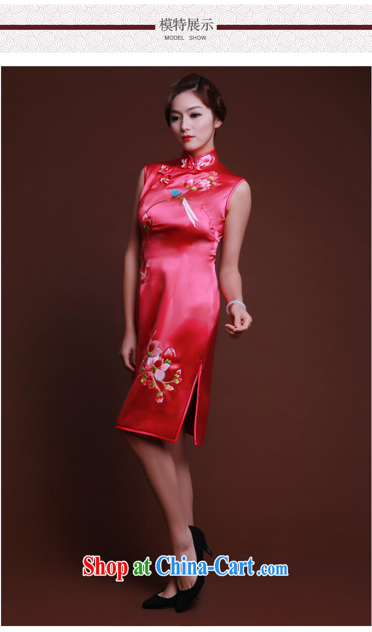 once and for all, the red embroidery cheongsam short bridal dresses silk 2014 new toast Service Advanced Custom rose red tailored 20 Day Shipping pictures, price, brand platters! Elections are good character, the national distribution, so why buy now enjoy more preferential! Health