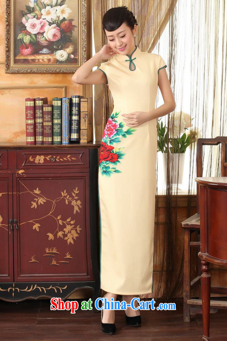 spend the summer wear cheongsam dress Chinese state-day Hong Kong cheongsam dress beauty graphics thin elegance dresses long dresses, such as the colors XL pictures, price, brand platters! Elections are good character, the national distribution, so why buy now enjoy more preferential! Health