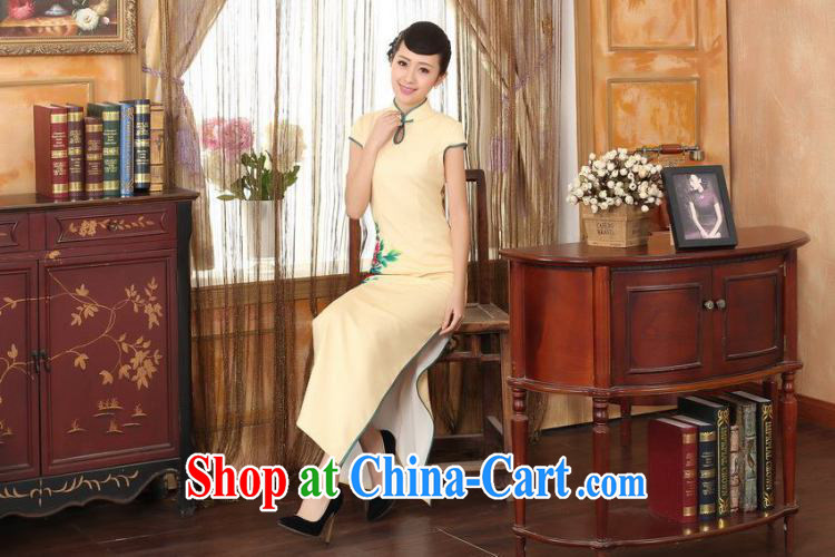 spend the summer wear cheongsam dress Chinese state-day Hong Kong cheongsam dress beauty graphics thin elegance dresses long dresses, such as the colors XL pictures, price, brand platters! Elections are good character, the national distribution, so why buy now enjoy more preferential! Health